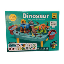 Load image into Gallery viewer, Dino Dinosaur Puzzle Scene DIY Assembly Desk IQ EQ Fun Toy 22pcs
