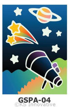 Load image into Gallery viewer, Glow-in-the-Dark Sand Art Kit - Space Series