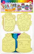 Load image into Gallery viewer, Foil Art 4-in-1 Cupcake Board Kit - Kitten, Unicorn, Strawberry, Bear