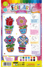 Load image into Gallery viewer, Foil Art 4-in-1 Flower Board Kit - Rose, Daisy, Heart, Sunflower