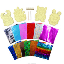 Load image into Gallery viewer, Foil Art 4-in-1 Monster Board Kit - Spooky, Grinning, Jolly, Blubber