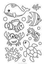 Load image into Gallery viewer, Suncatcher Window Deco Kit - Sealife Animals
