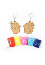 Load image into Gallery viewer, FOAM CLAY 2 IN 1 CUPCAKE KEYCHAIN KIT