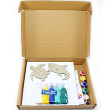 Load image into Gallery viewer, Canvas Pouring Art Box Set - Turtle And Shark