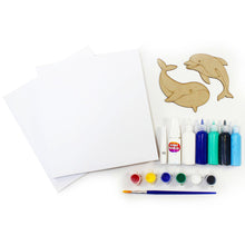 Load image into Gallery viewer, Canvas Pouring Art Box Set - Dolphin And Whale