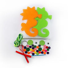 Load image into Gallery viewer, Felt Seaworld Plushie Kit - Seahorse