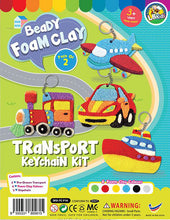 Load image into Gallery viewer, FOAM CLAY 2 IN 1 TRANSPORT KEYCHAIN KIT