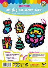 Load image into Gallery viewer, Stained Glass Christmas Hanging Deco Pack of 5