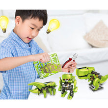 Load image into Gallery viewer, 4 In 1 Funny Transformation Solar Robot/Dinosaur/Drill/Insert DIY Assembled Toy
