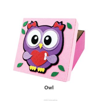 Felt Animal Gift Box - Unicorn / Owl / Bunny
