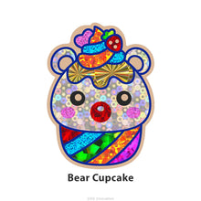 Load image into Gallery viewer, Foil Art 4-in-1 Cupcake Board Kit - Kitten, Unicorn, Strawberry, Bear
