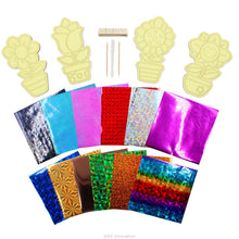 Load image into Gallery viewer, Foil Art 4-in-1 Flower Board Kit - Rose, Daisy, Heart, Sunflower
