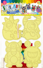 Load image into Gallery viewer, Foil Art 4-in-1 Monster Board Kit - Spooky, Grinning, Jolly, Blubber
