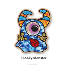 Load image into Gallery viewer, Foil Art 4-in-1 Monster Board Kit - Spooky, Grinning, Jolly, Blubber
