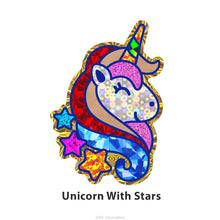 Load image into Gallery viewer, Foil Art 4-in-1 Unicorn Board Kit - Happy, Stars, Cupcake, Popsicle

