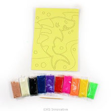 Load image into Gallery viewer, Glow-in-the-Dark Sand Art Kit - Sea Series
