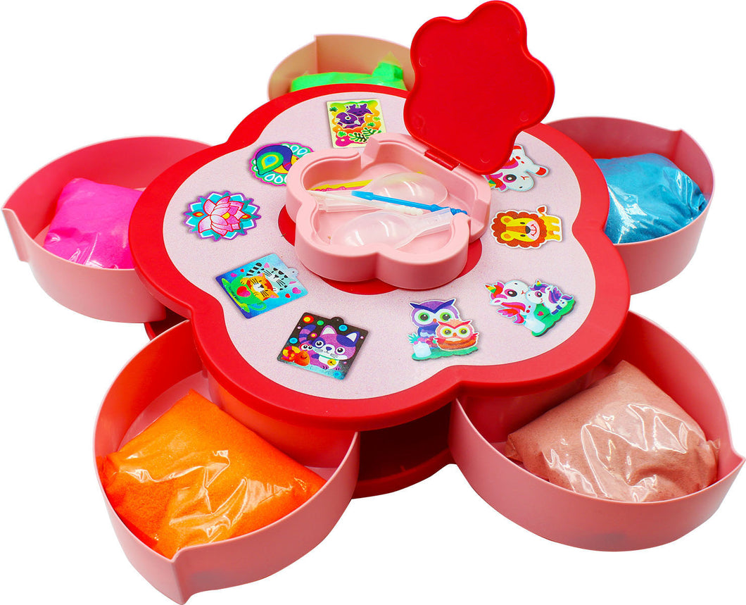 Portable Sand Art Tray Carousel Caddy