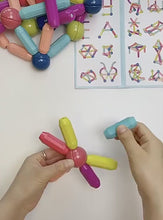 Load and play video in Gallery viewer, 64Pcs Strong Magnetic Bar Block Educational Toys Kids
