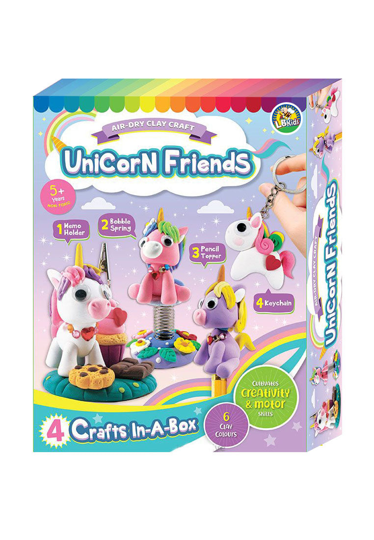 Unicorn Friends Clay Box Kit - 4-in-1